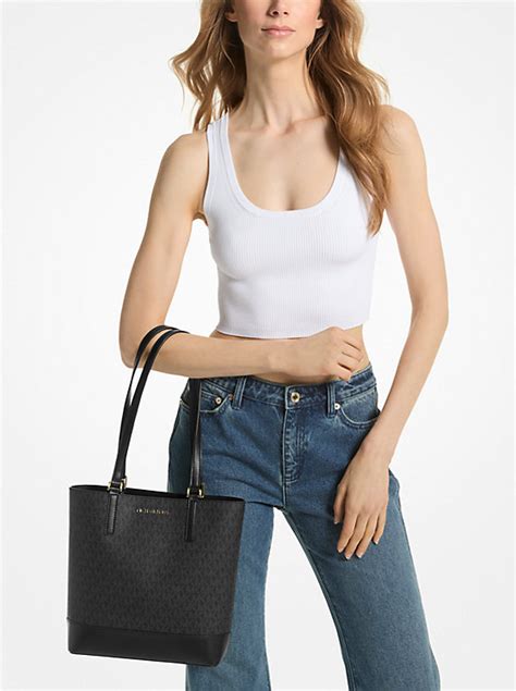 MK Kelli Small Signature Logo Tote Bag .